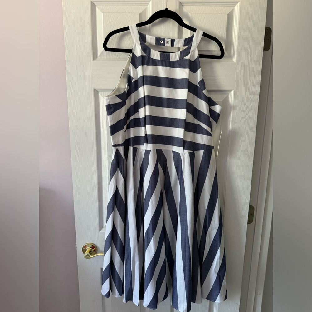 Brand New Eliza J Striped Sundress Size 16W